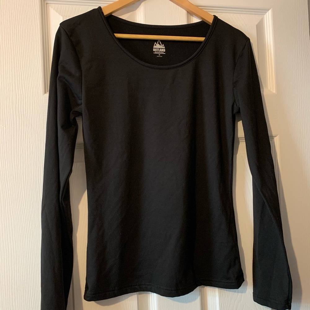 Outland long sleeve thermal top black medium